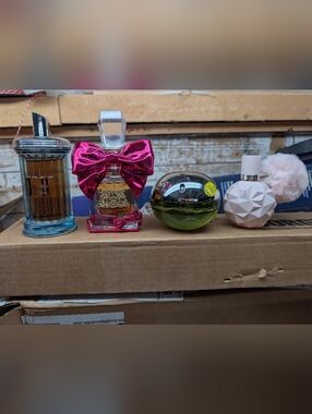 Assorted Perfume Bottles - Juicy Couture, DKNY, Ariana Grande, Sugerful